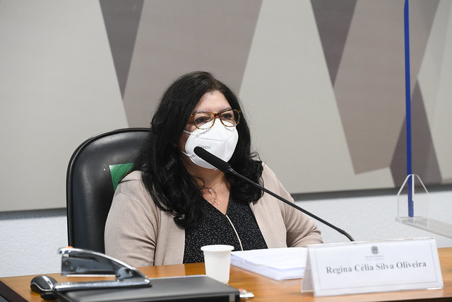 Regina Célia Silva Oliveira, fiscal de contratos do Ministério da Saúde. Foto: Marcos Oliveira/Agência Senado