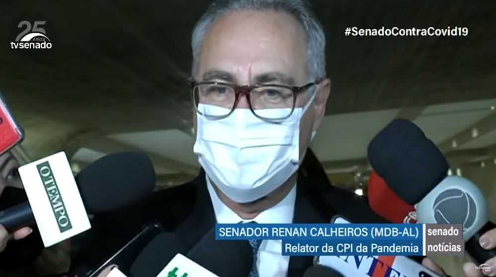 Renan Calheiros, senador e relator da CPI da Pandemia
