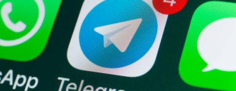 Imagem do ícone do Telegram no celular