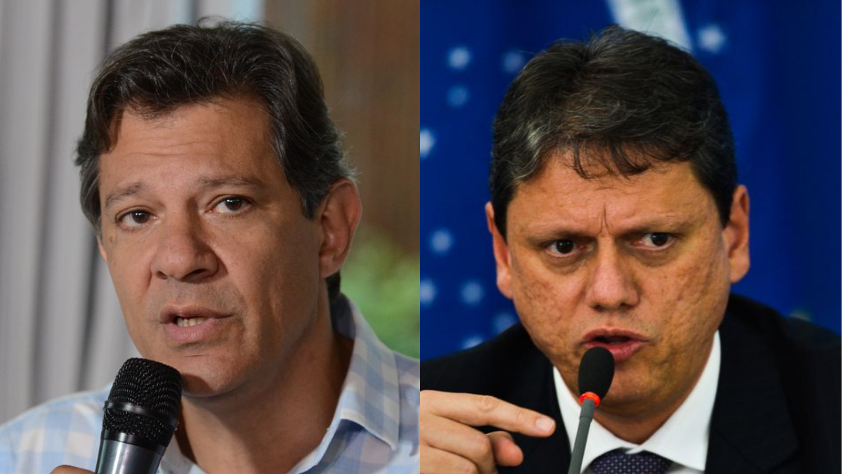 Fernando Haddad e Tarcísio de Freitas tendem a polarizar a disputa em São Paulo, a depender do cenário. Fotos: Agência Brasil