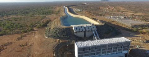 Trecho de obra de transposição do Rio São Francisco. Foto: Divulgação/Governo Federal