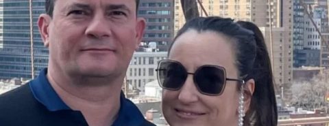 Sergio Moro e a esposa Rosangela Moro na época em que moravam nos Estados Unidos
