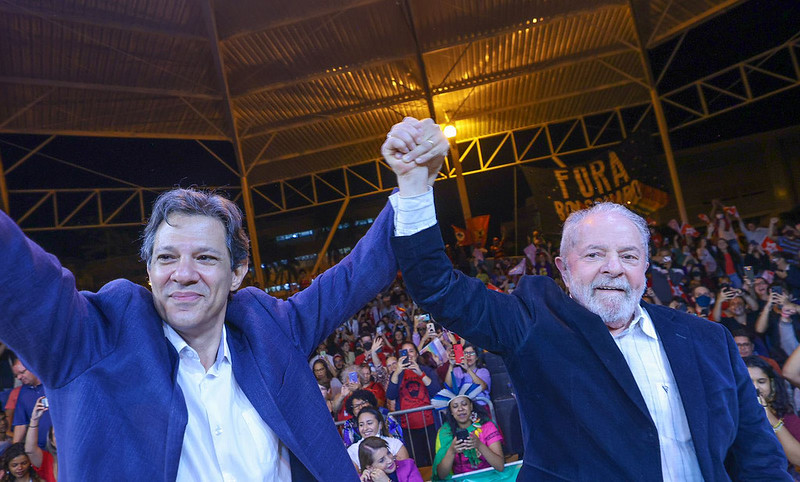 05.05.2022 - Lula e Haddad visitam a UNICAMP em Campinas e conversam com estudantes sobre defesa da democracia. Foto: Ricardo Stuckert