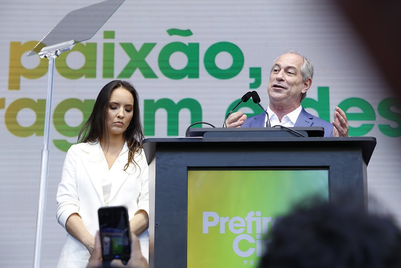 Ciro Gomes durante a convenção do PDT, em julho de 2022. Foto: Flickr/PDT