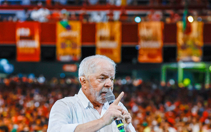 Lula em campanha nas eleições 2022