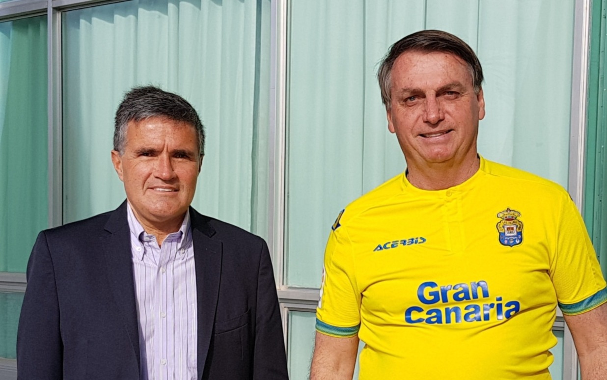 Murilo Hidalgo e Jair Bolsonaro. Foto: Divulgação/Jair Bolsonaro