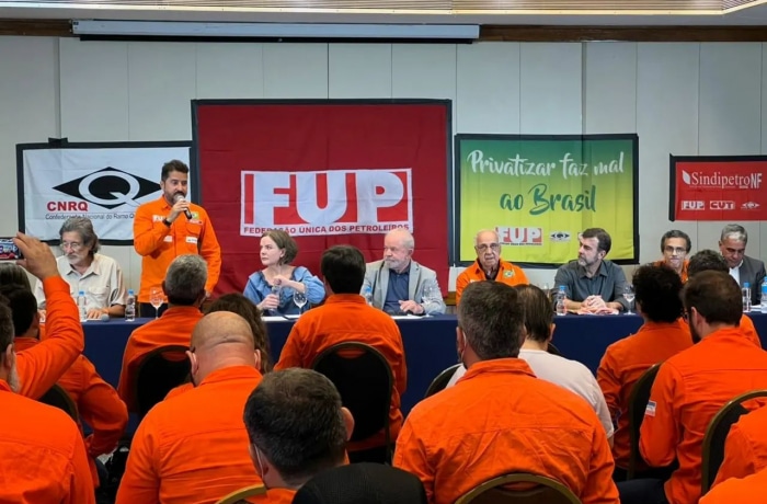 Encontro dos petroleiros com Lula/Foto: FUP