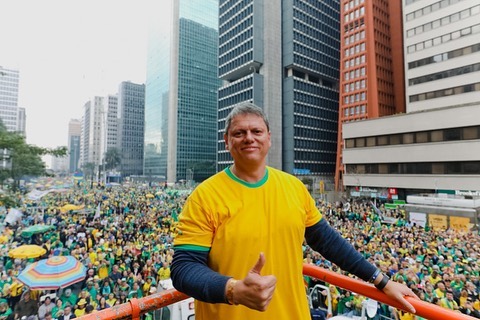 Tarcísio de Freitas em São Paulo. Foto: Divulgação/Facebook Tarcísio de Freitas
