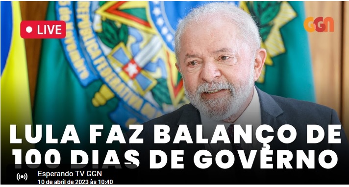 AO VIVO: Lula Faz O Balanço Dos 100 Dias De Governo