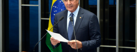 O ex-senador Fernando Collor no Congresso