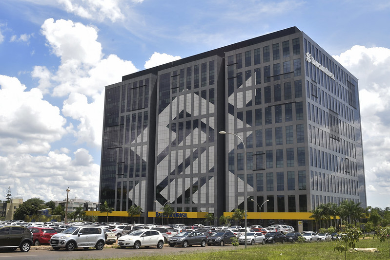 Fachada do Edifício Banco do Brasil na Asa Norte, Brasília. Foto: Fernando Bizerra/Agência Senado