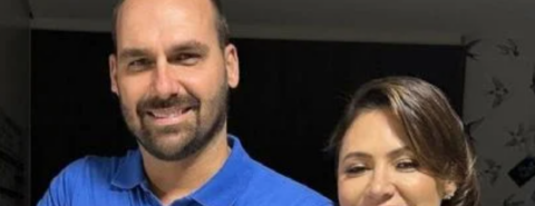 Eduardo e Michelle Bolsonaro sugeriram usar os CACs em plano de golpe de Estado. Imagem: reprodução/redes sociais