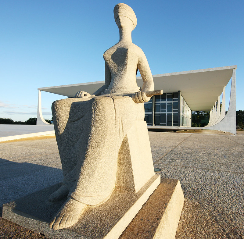 Fachada do STF com  estátua da Justiça. Foto: Gervásio Baptista/SCO/STF
