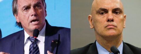 Jair Bolsonaro e Alexandre de Moraes. Fotos: Divulgação-PR/Agência Brasil