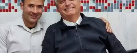 Coronel Ricardo Mello Araújo e Jair Bolsonaro. Foto: Reprodução