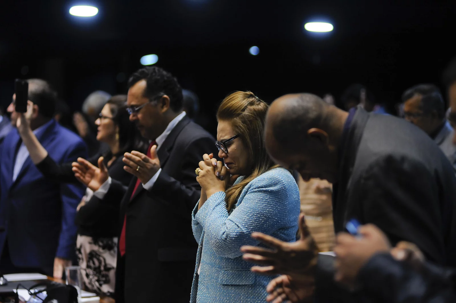 Oração no plenário do Senado Federal, comemorando o centenário da Igreja Assembleia de Deus do estado do Amazonas em 2017 - Foto: Agência Senado