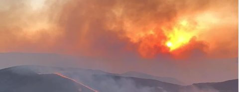 Brigadistas combatem o fogo há 3 dias na rodovia MG-10, iniciado provavelmente por ação humana, meio à seca de 120 dias