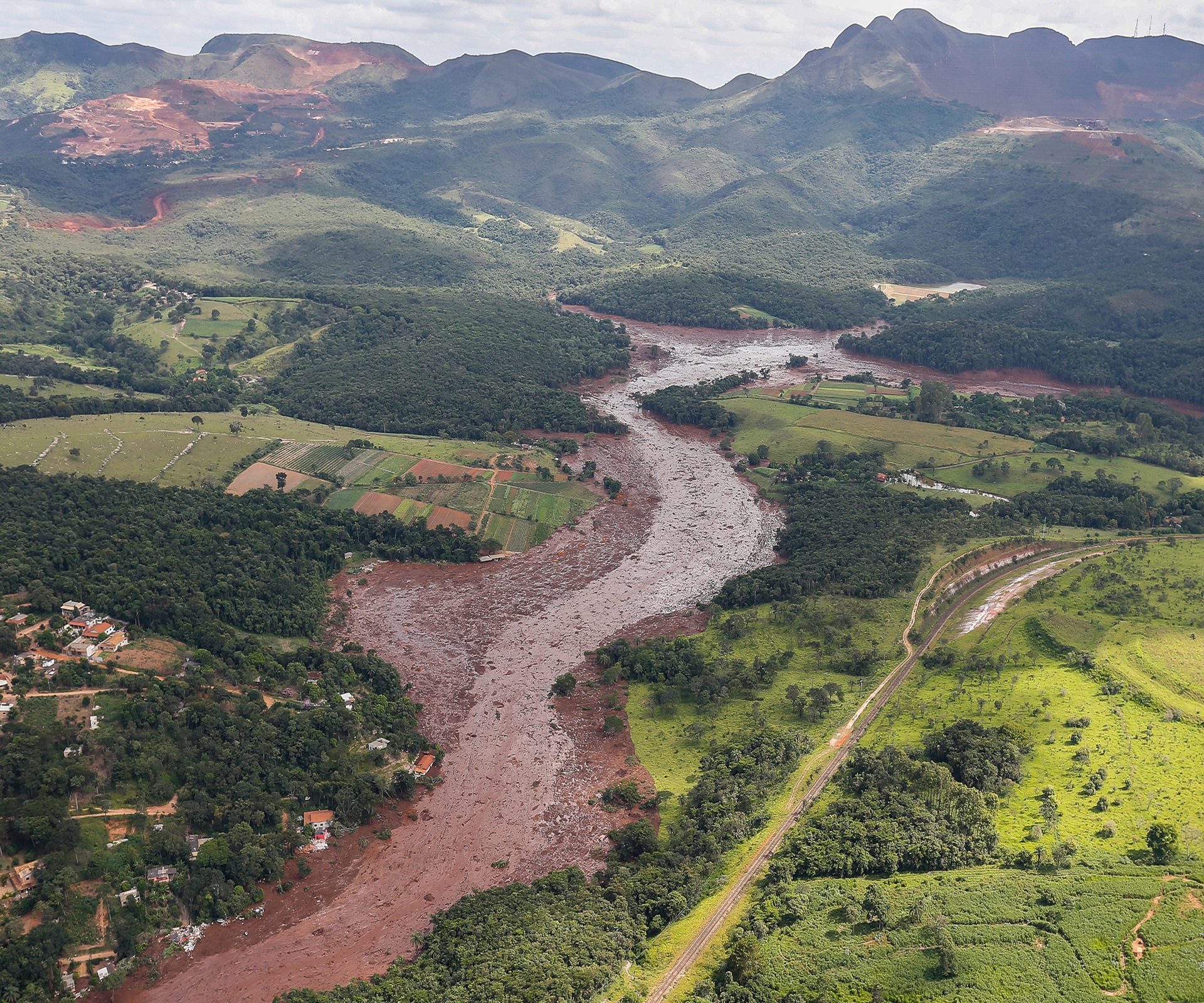 Região atingida pelo rompimento da barragem de Brumadinho - MG.

Foto: Isac Nóbrega/PR