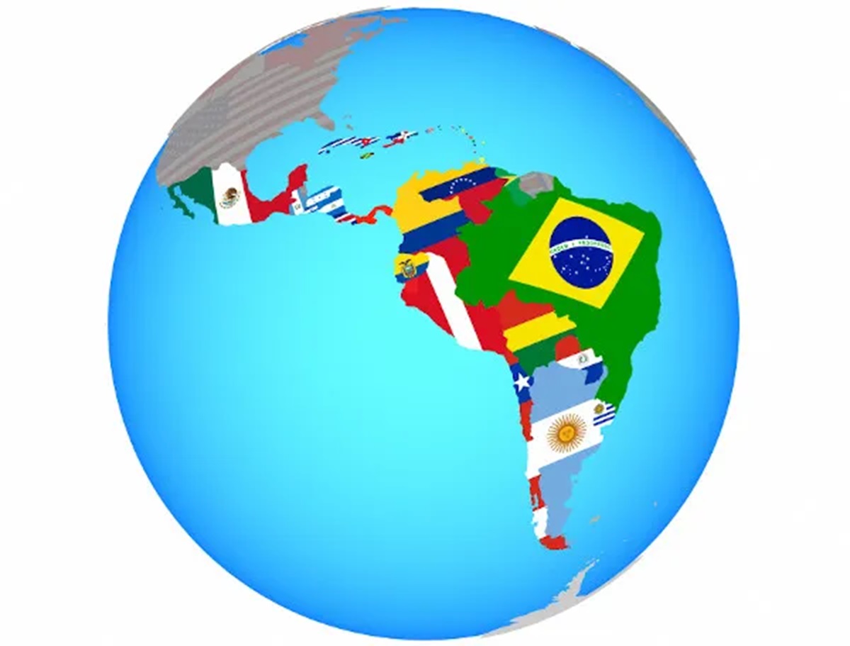 paises-da-america-latina-destacados-em-globo-terrestre