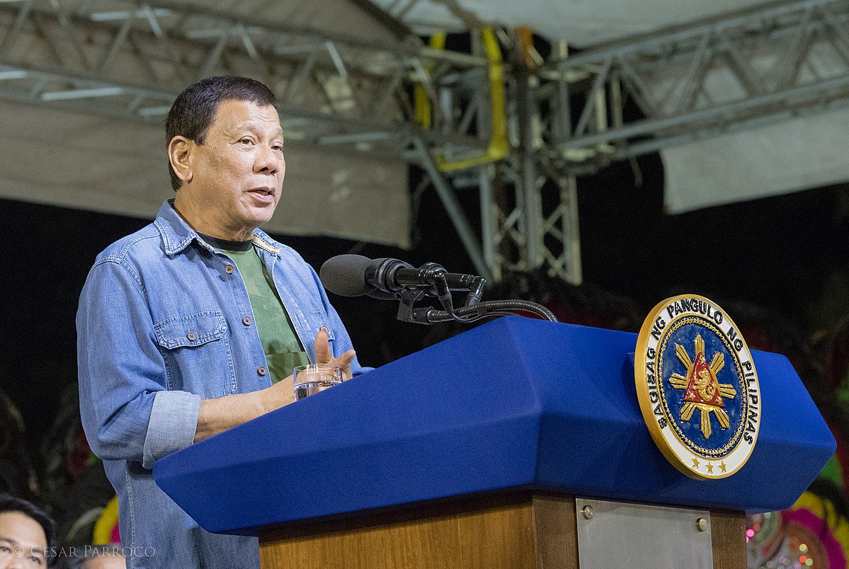 Ex-presidente das Filipinas, Rodrigo Duterte. | Foto: Ceslou via Wikimedia Commons