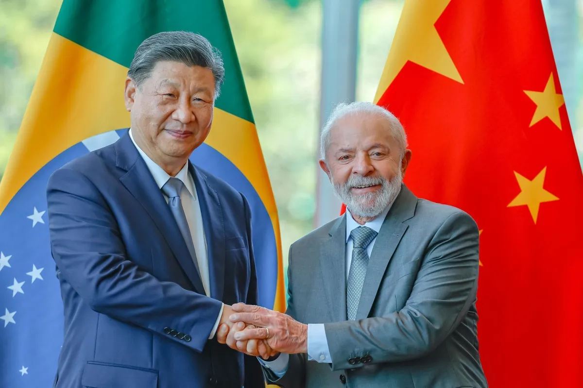 O presidente da China, Xi Jinping, e o presidente Luiz Inácio Lula da Silva - Foto: Ricardo Stuckert/PR