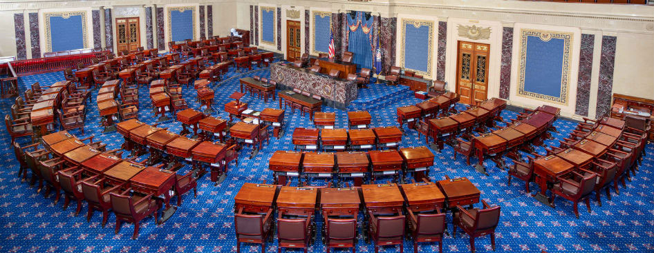 Plenário do Senado dos Estados Unidos. Foto: Wikipedia