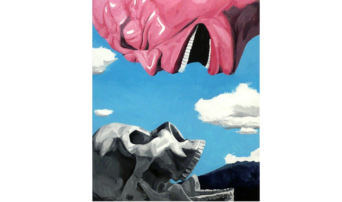 Pintura de Yue Minjun.