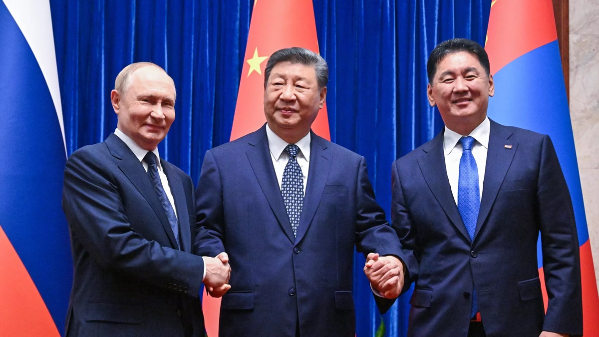 Rússia-China-Mongólia em foto de Sergey Bobylev/Sputnik