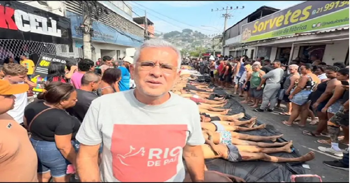 Antônio Carlos Costa, presidente da ONG Rio de Paz, pediu a responsabilização do governador Cláudio Castro pela tragédia. Agência Brasil Foto: antoniocarloscosta/Instagram