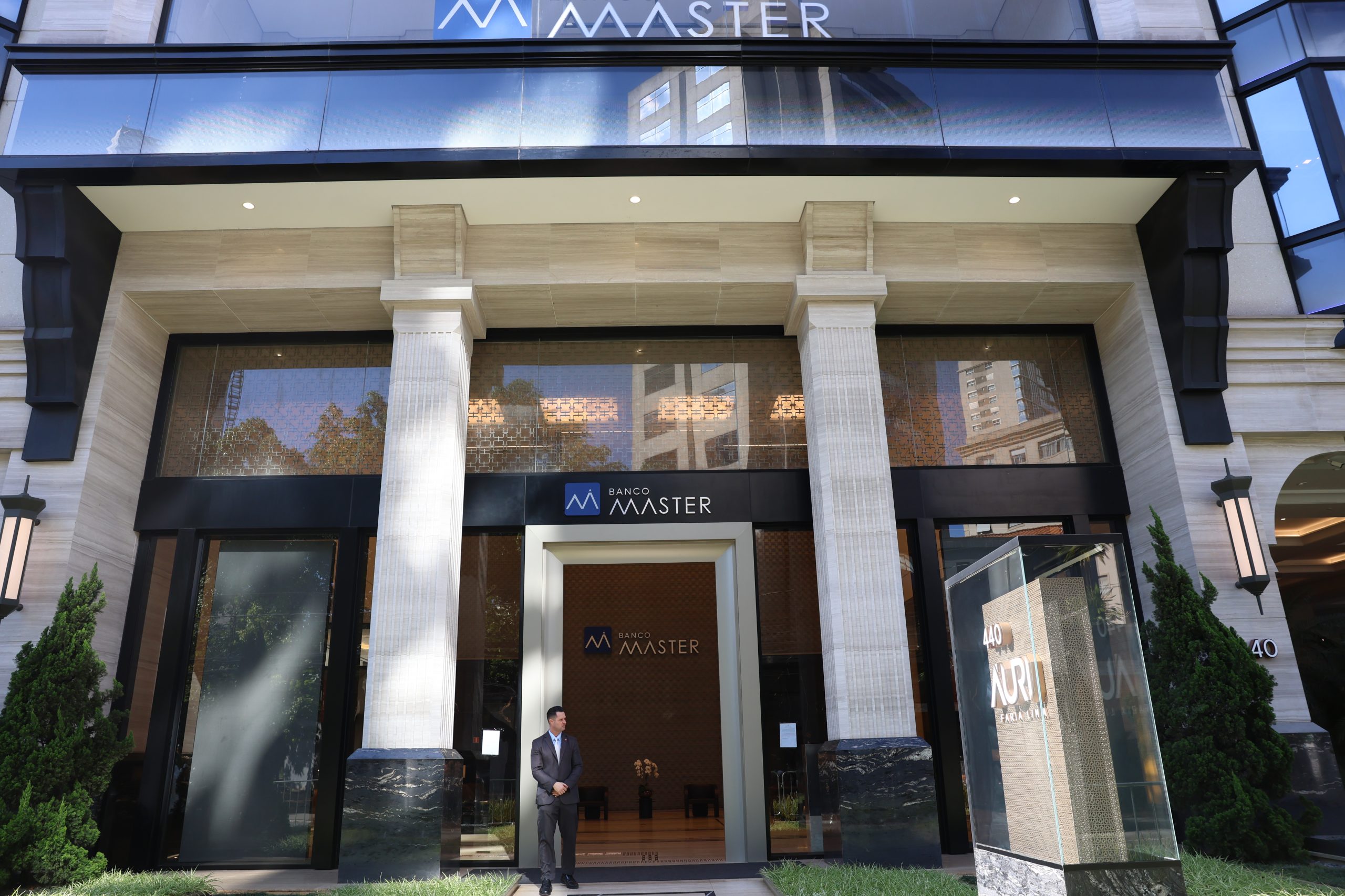 Fachada do Banco Master em São Paulo. Foto: Rovena Rosa/Agência Brasil