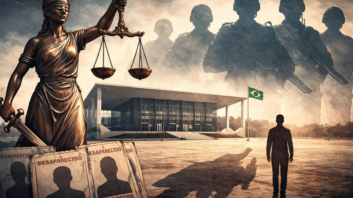 STF julga anistia para torturadores assassinos e ocultadores de cadáveres – Imagem gerada por IA ChatGPT.