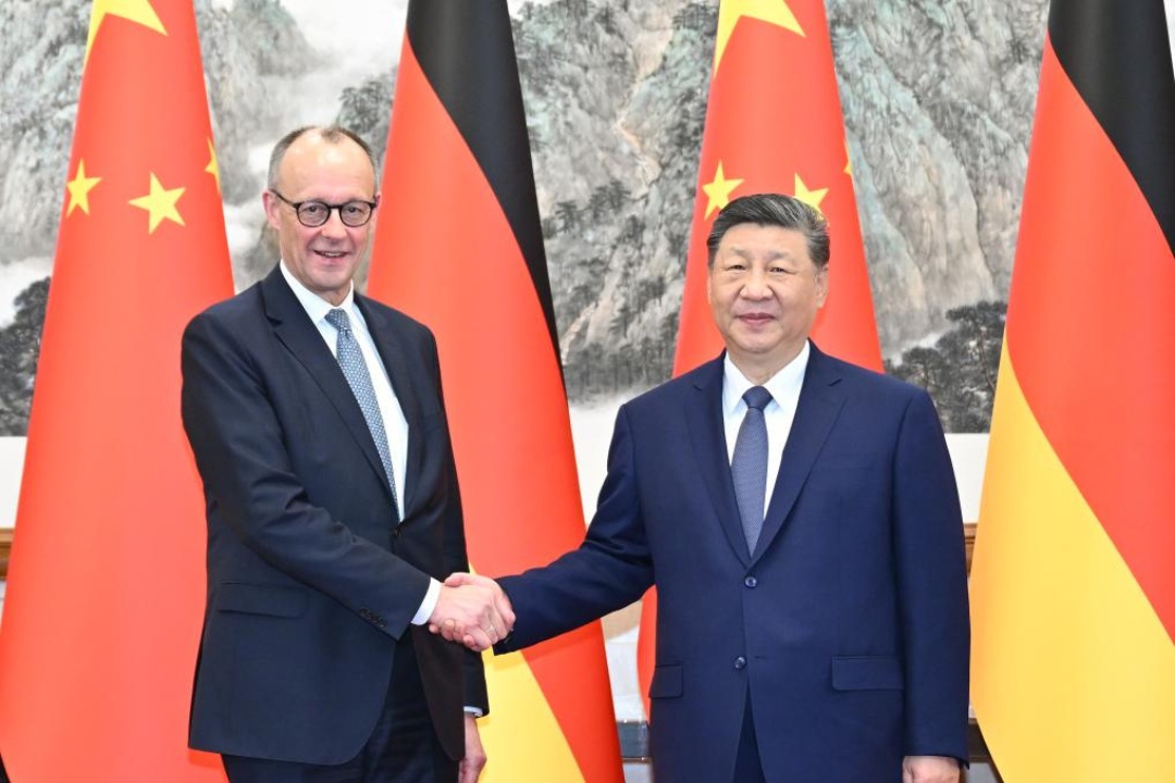Xi Jinping e Friedrich Merz - China Hoje