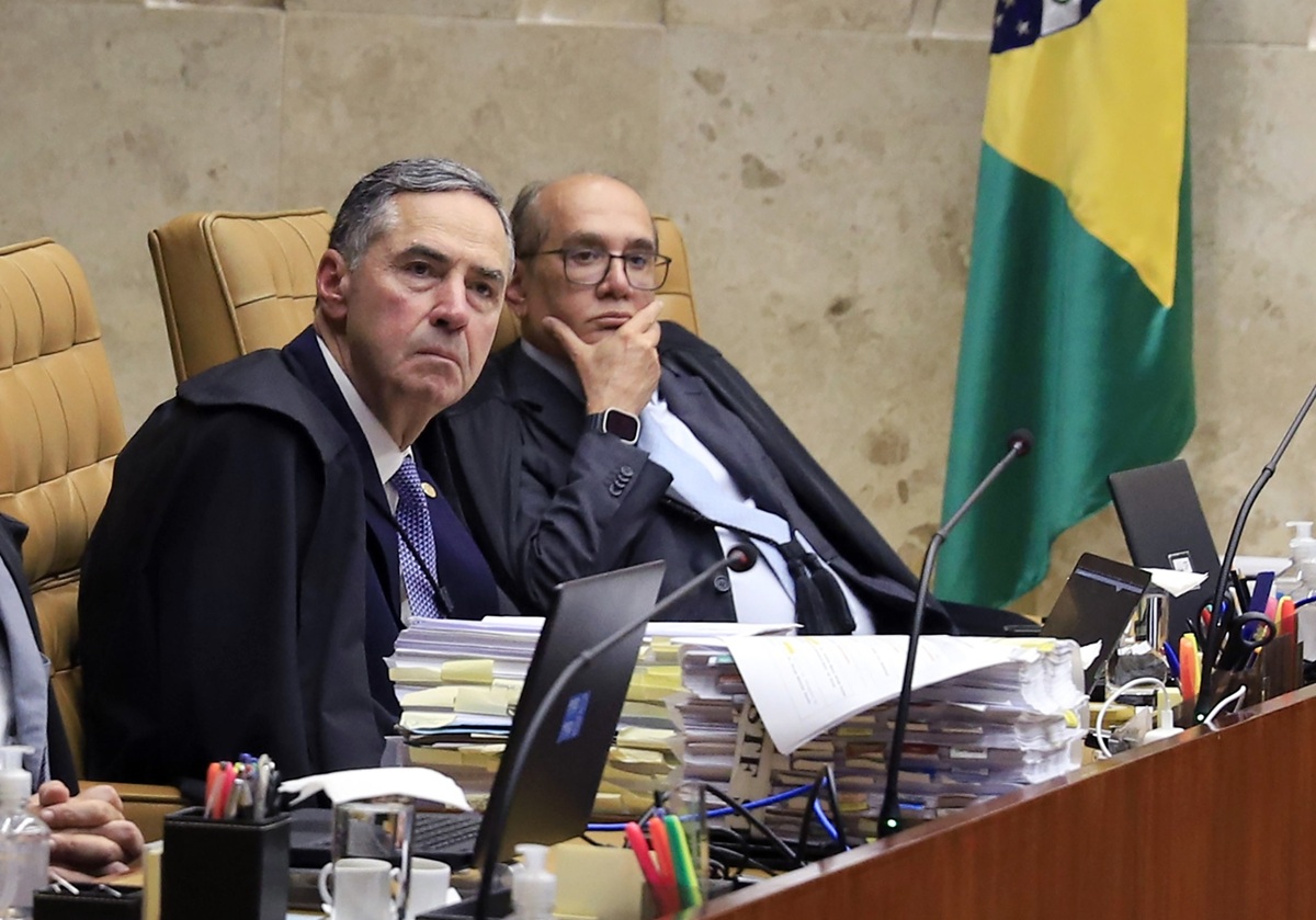 Os ministros do STF Luís Roberto Barroso e Gilmar Mendes / Crédito: Nelson Jr./SCO/STF