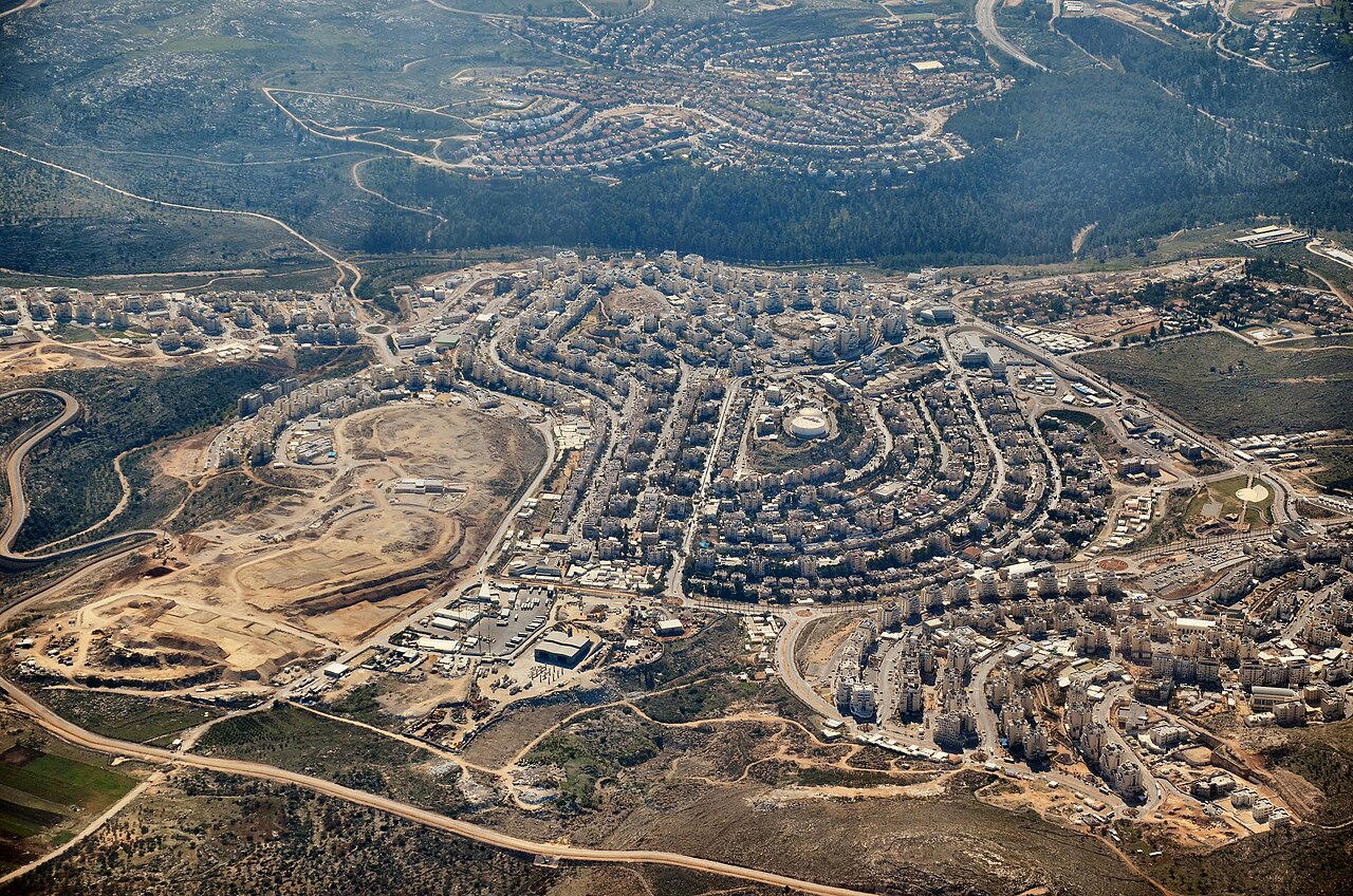 Modi'in Ilit, o maior assentamento israelense existente na Cisjordânia. Foto: Wikipedia