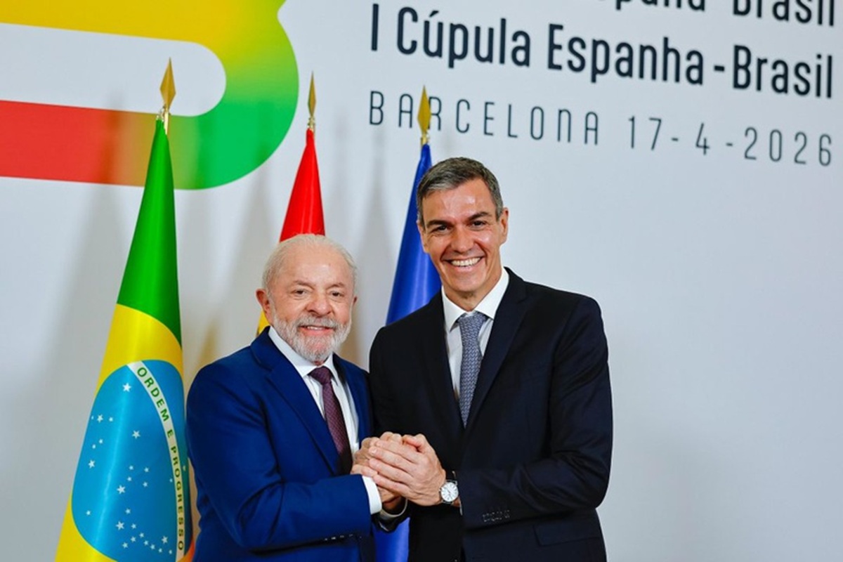 Lula e Pedro Sánchez - foto de Ricardo Stuckert / PR