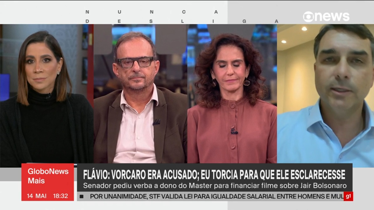 Programa Globo News Mais 14 de maio de 2026 – Print de tela.
