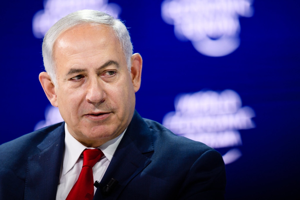 Benjamin Netanyahu - World Economic Forum - Manuel Lopez - Reprodução