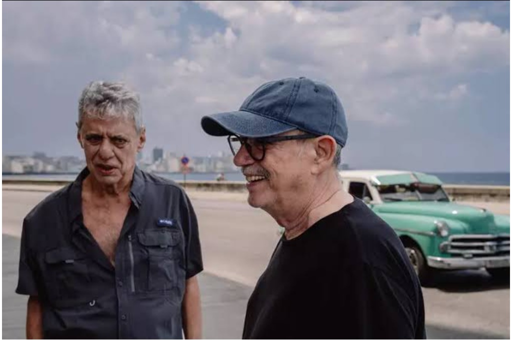 Chico Buarque e Silvio Rodríguez em foto de Francisco Proner