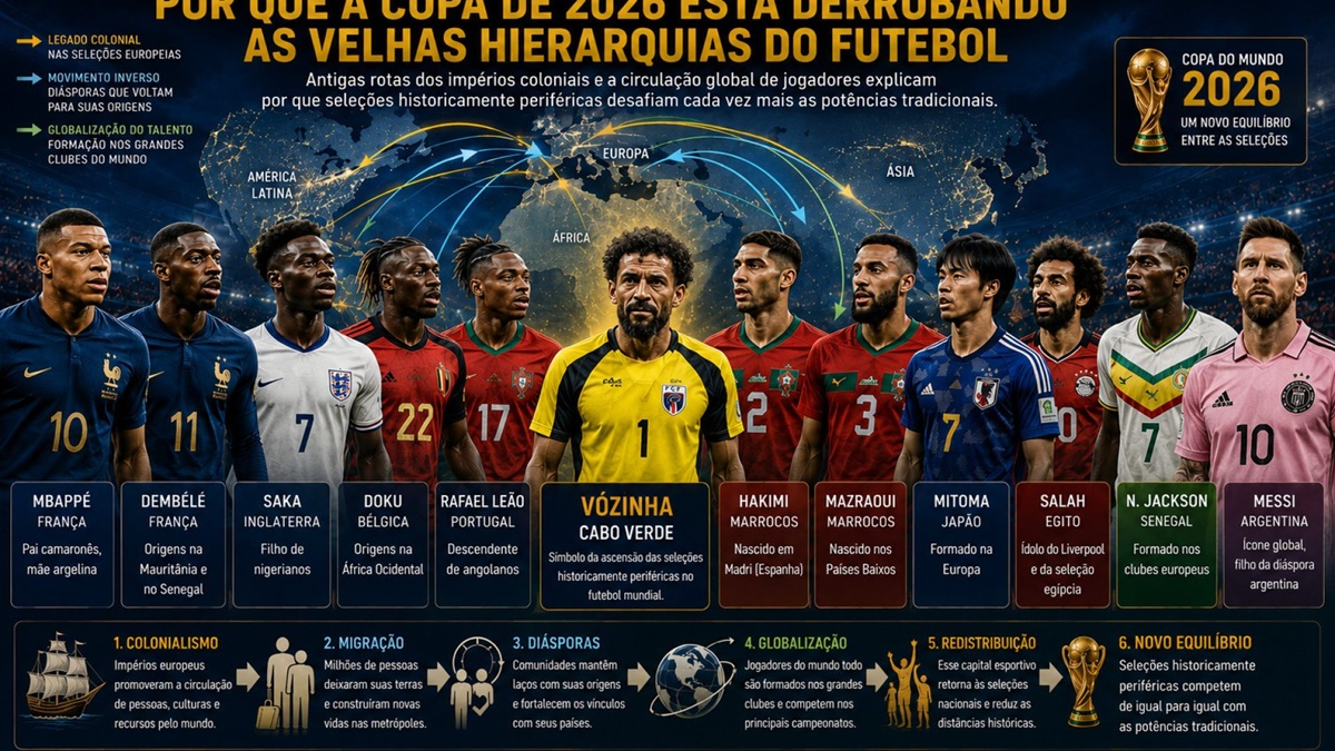 Colonialismo e migração na Copa do Mundo de 2026, por Benedito Tadeu César