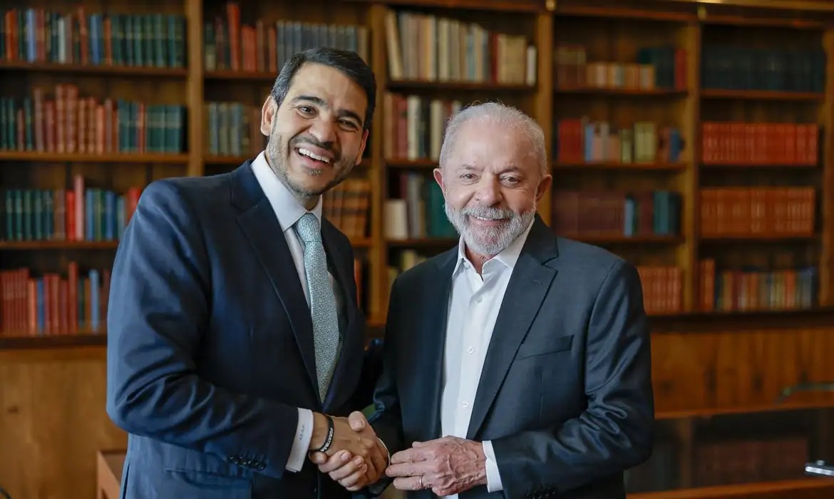 Jorge Messias e Lula em foto de Ricardo Stuckert/PR