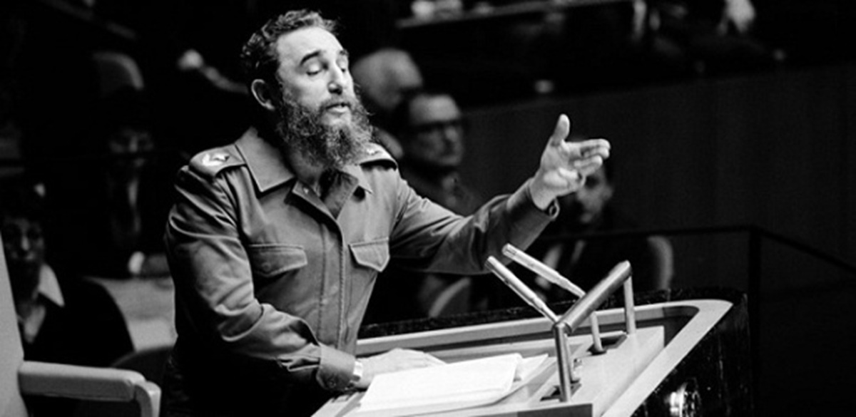 Fidel Castro durante discurso na ONU - Reprodução