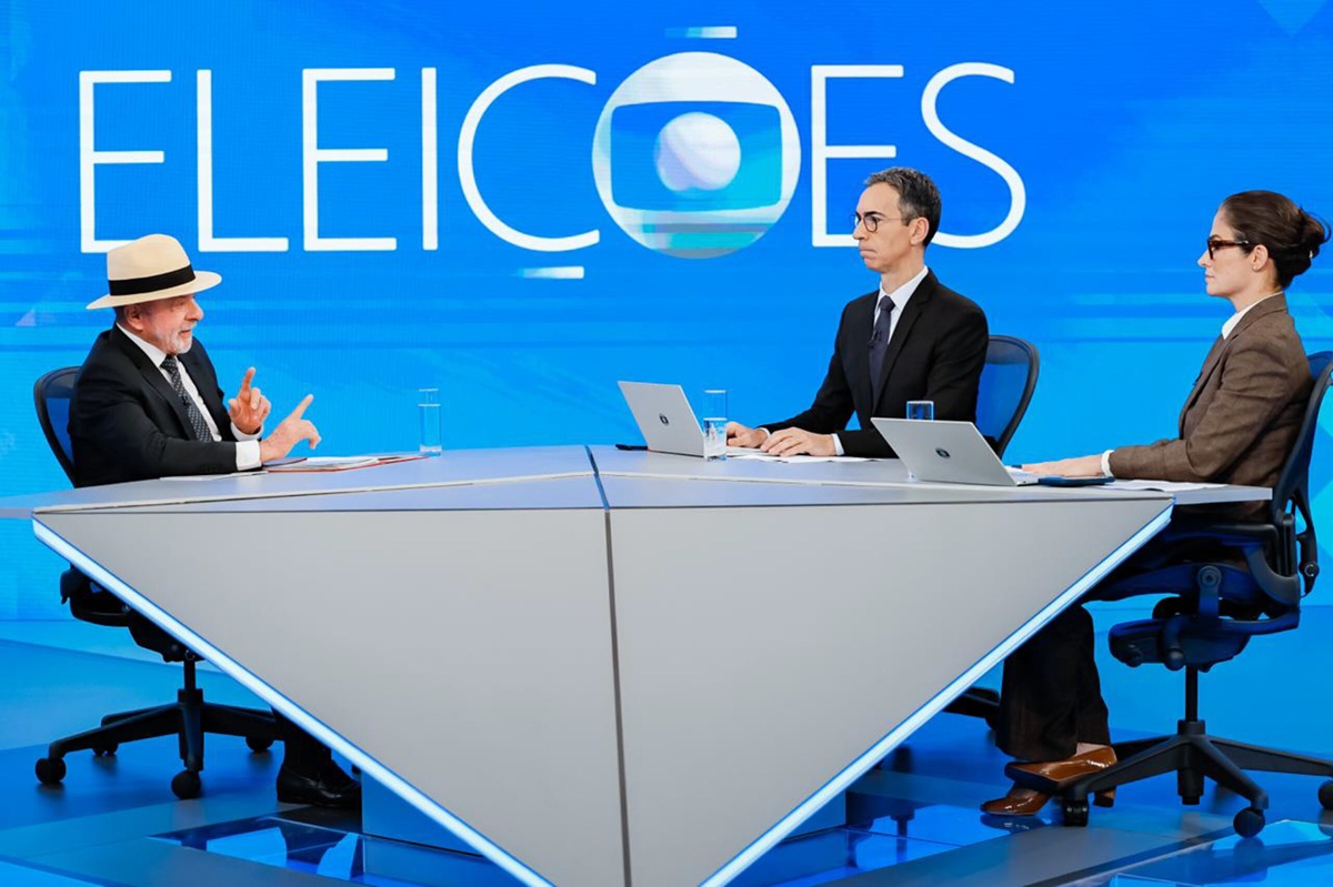 27.08.2026 – O presidente da República, Luiz Inácio Lula da Silva, durante entrevista ao Jornal Nacional, nos Estúdios Globo, no Rio de Janeiro (RJ). 
Foto: Ricardo Stuckert.