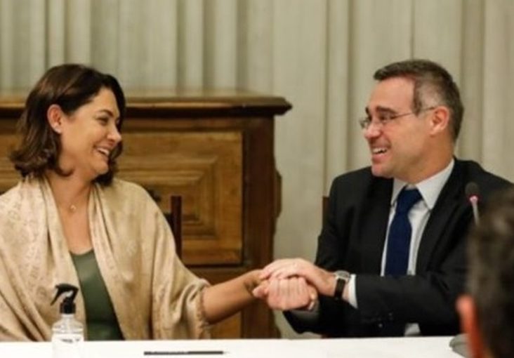 Michelle Bolsonaro e André Mendonça - Reprodução redes sociais