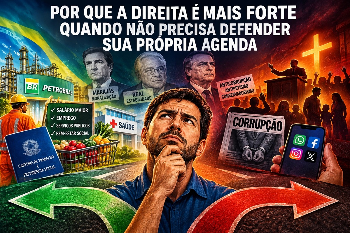 Por que a direita é mais forte quando não precisa defender sua própria agenda, por Benedito Tadeu César