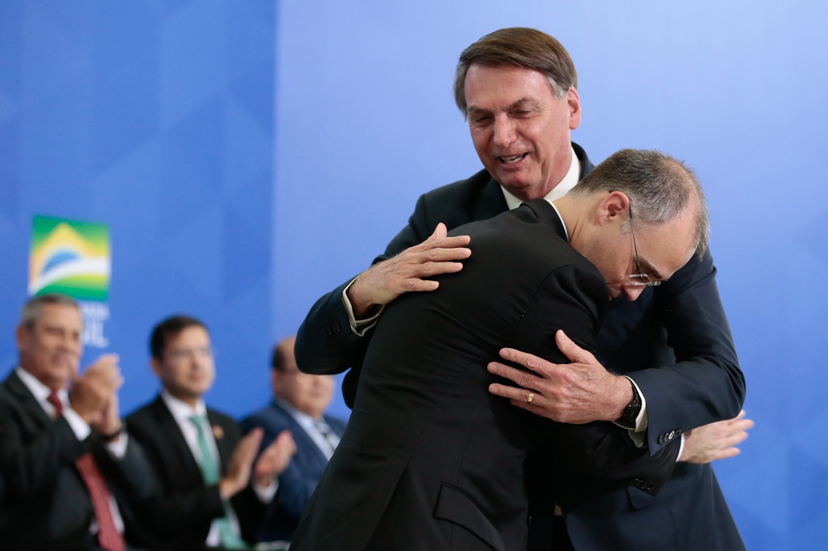 André Mendonça e Jair Bolsonaro - Foto de Carolina Antunes/PR