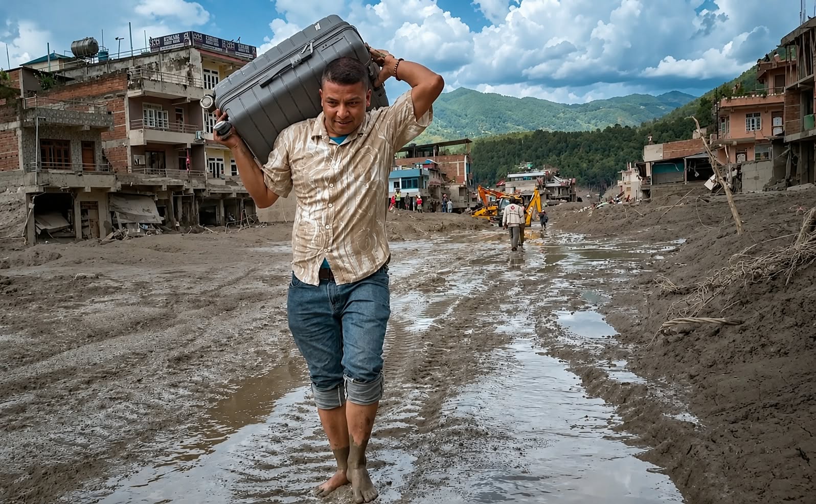 Enchentes no Nepal deixam 3,9 mil desaparecidos e mais de 14 mil pessoas isoladas