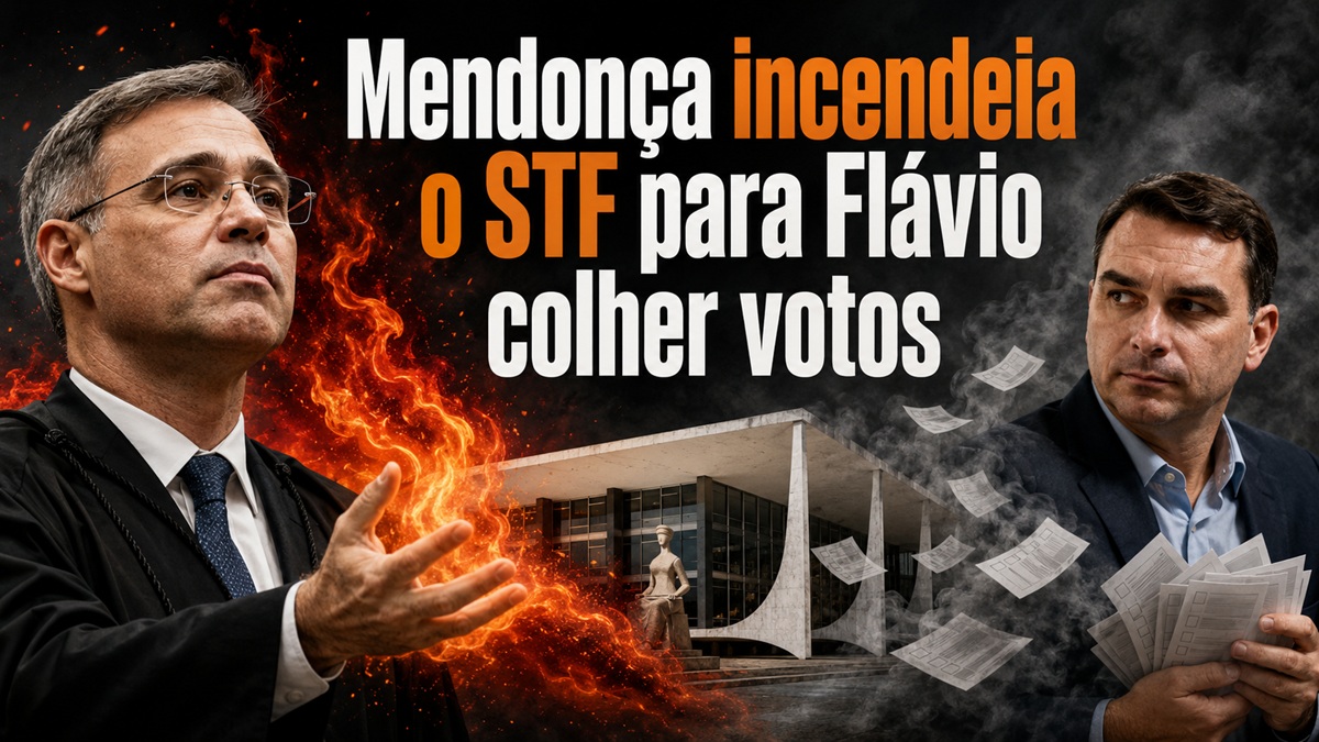 Mendonça incendeia o STF para Flávio colher votos, por Gustavo Tapioca