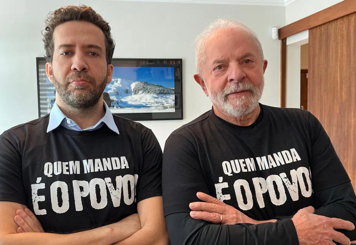 Janones e Lula - em foto de Ricardo Stuckert