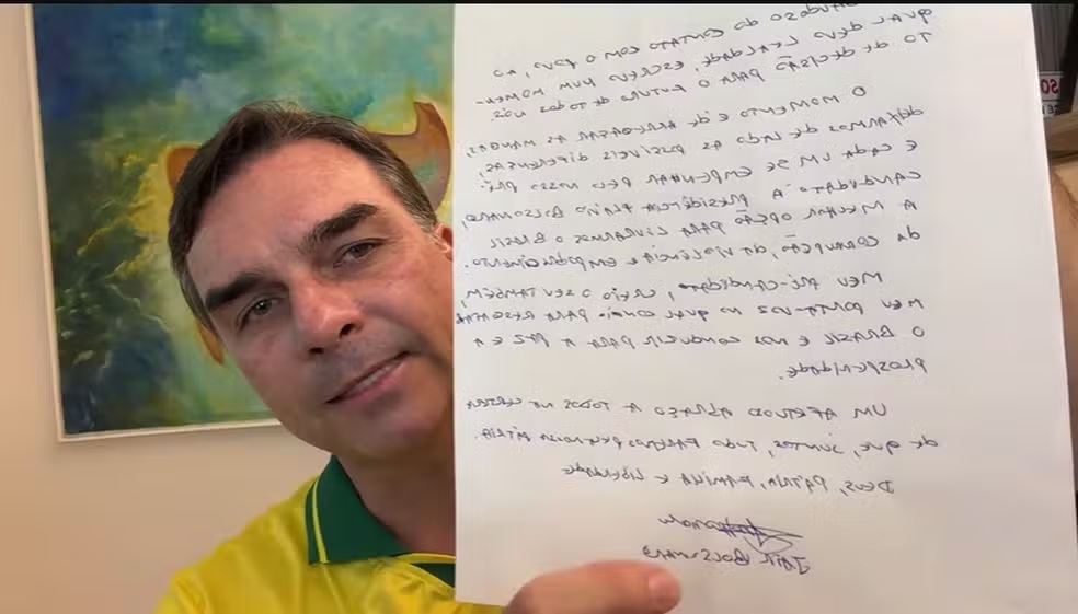 Carta golpista de Flávio escancara divisão no PL e aprofunda isolamento