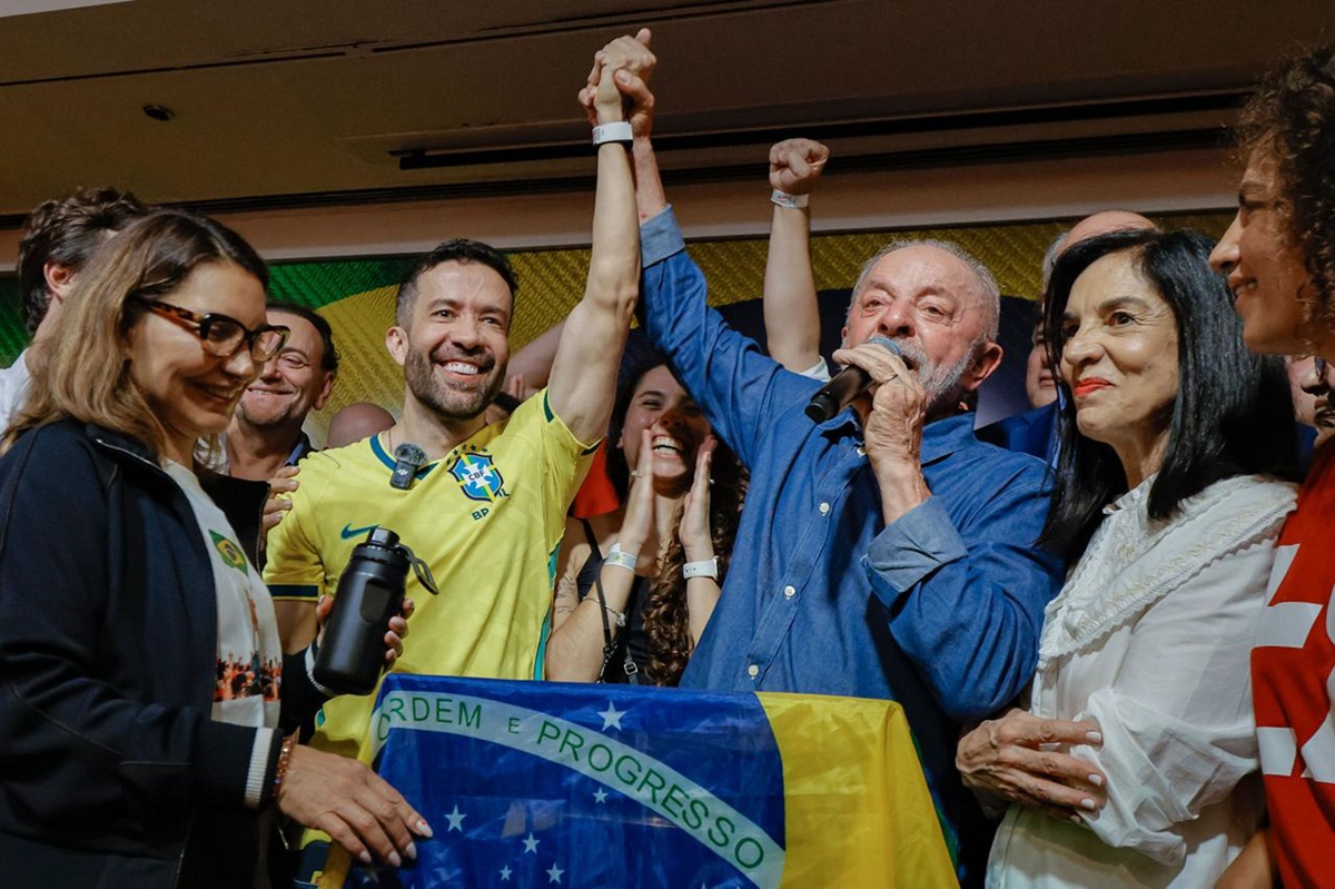 Lula - vitória! - Foto de Ricardo Stuckert